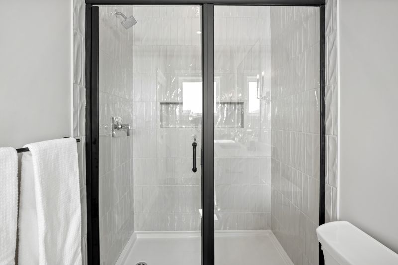 Black Framed Glass Shower