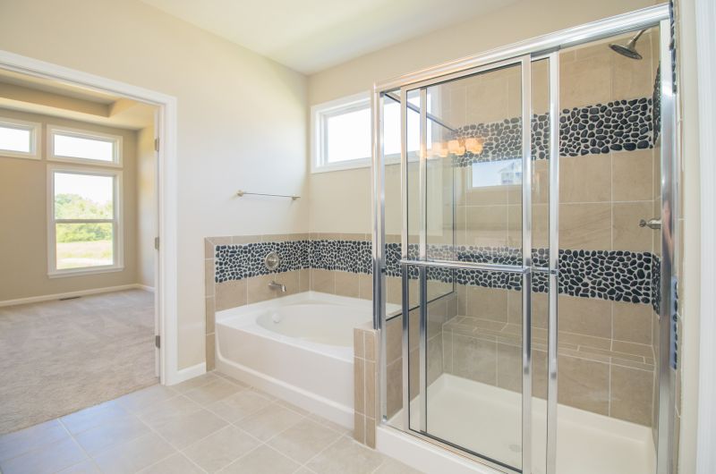 Sleek Shower Door and Modern Fixtures
